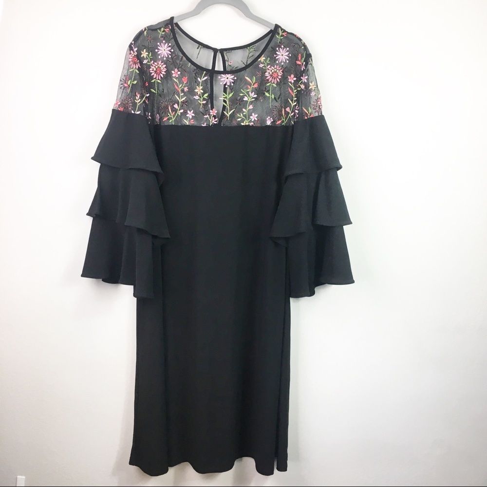 Lane Bryant Ruffle Sleeve Swing Dress Size 22/24